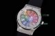 2022 New! Swiss Hublot Takashi Murakami Black Rainbow SS Bezel Watch 45mm  (4)_th.jpg